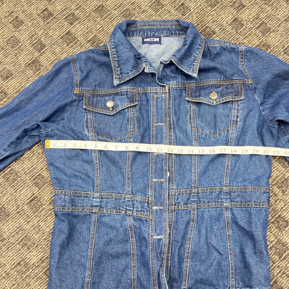 Baccini Dark Blue Denim Jacket - Picture 4 of 15